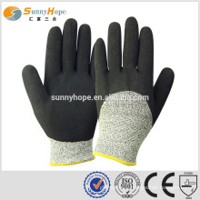 SUNNY HOPE Nitrile sandy anti cut gloves for sale,cut resistance gloves